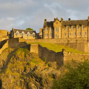 View of Edinburgh Castle from Princes Street, UNESCO World Heritage Site, Edinburgh