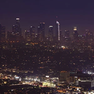 View from Griffith Observatory to Downtown, Los Angeles, California