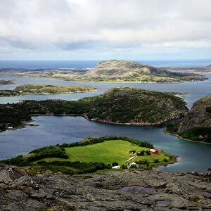 View across the islands of Flatanger, Nord-Trondelag, Norway, Scandinavia, Europe