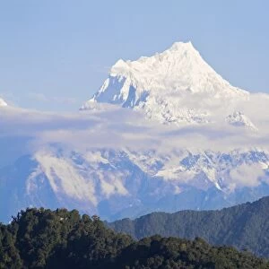 View of Kanchenjunga, Kangchendzonga range, Ganesh Tok viewpoint, Gangtok