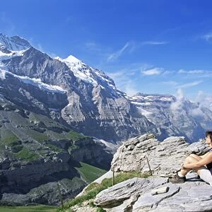 View from Kleine Scheidegg to Jungfrau