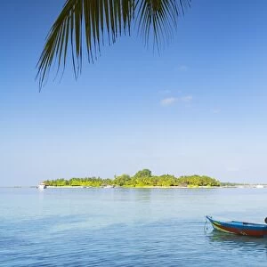 View of Kuramathi Island, Rasdhoo Island, Northern Ari Atoll, Maldives, Indian Ocean