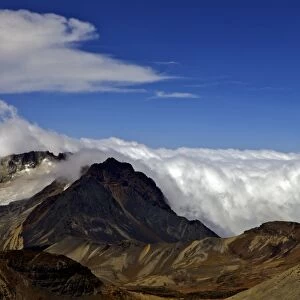 View from Mount Chacaltaya, Calahuyo, Cordillera real, Bolivia, Andes, South America