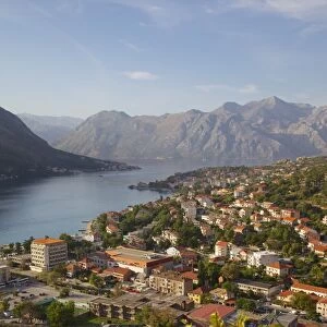 View over Old Town from Fortress, Kotor, UNESCO World Heritage Site, Montenegro, Europe