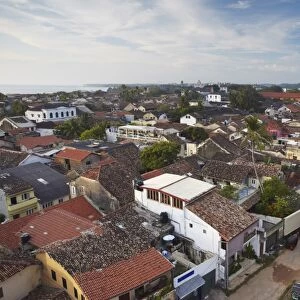 View of Old Town inside Galle Fort, UNESCO World Heritage Site, Galle, Sri Lanka, Asia