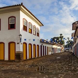 View of the Old Town, Paraty, State of Rio de Janeiro, Brazil, South America
