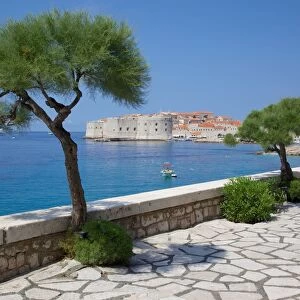 View of Old Town, UNESCO World Heritage Site, Dubrovnik, Dalmatia, Croatia, Europe