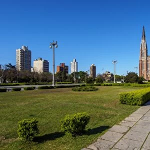 View of the Plaza Moreno and the Cathedral of La Plata, La Plata, Buenos Aires Province