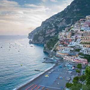 View over Positano, Costiera Amalfitana (Amalfi Coast), UNESCO World Heritage Site