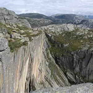 View from Preikestolen (Pulpit Rock), near Stavanger, Norway, Scandinavia, Europe