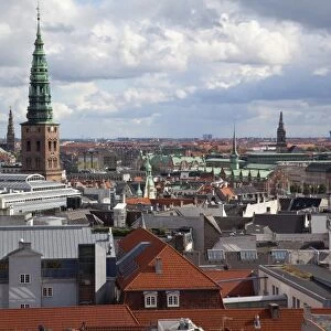View from the Round Tower, Copenhagen, Denmark, Scandinavia, Europe