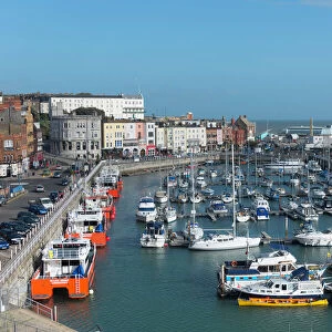 View of the Royal Harbour and Marina at Ramsgate, Kent, England, United Kingdom, Europe