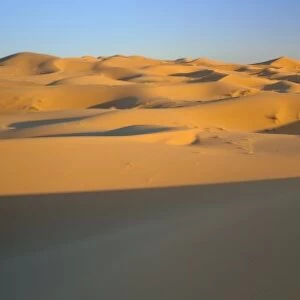 View across sand dunes of the Erg Chebbi