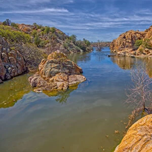 View of the Secret Cove on the east side of Watson Lake in Prescott, Arizona, United