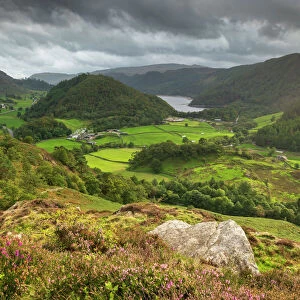 View south to Thirlmere from Wren Crag, Lake District National Park, UNESCO World