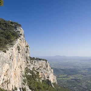 View southeastwards from summit of the Puig d Alaro, Alaro, Mallorca
