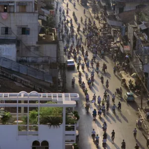 View over street in Ho Chi Minh City (formerly Saigon)