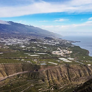 View towards Tazacorte from Mirador del Time, La Palma, Canary Islands, Spain, Atlantic