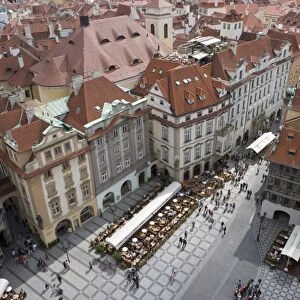View from tower of Old Town Square, Old Town, Prague, Czech Republic, Europe