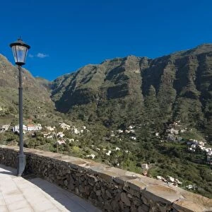 View into Valle Gran Rey, La Gomera, Canary Islands, Spain, Europe