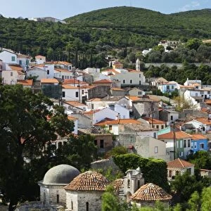 View over Vathy old town, Samos Town, Samos, Aegean Islands, Greece