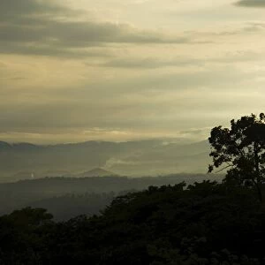 Views over the central valley near San Jose, Costa Rica, Central America