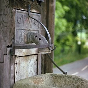 Village pump, Iwerne Minor, Dorset, England, United Kingdom, Europe