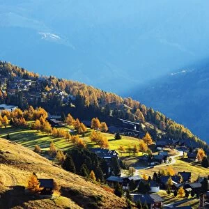 Village of Riederalp, Jungfrau-Aletsch, UNESCO World Heritage Site, Valais, Swiss Alps