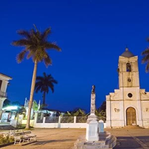 Vinales Church in the town square, UNESCO World Heritage Site, Vinales Valley