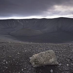 Volcanic ash (tephra) crater Hverfjall (Hverfell), 140m deep, more than 1 km across