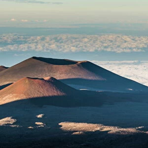 Volcanic cones on top of Mauna Kea, Big Island, Hawaii, United States of America, Pacific