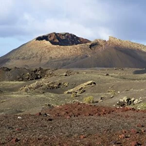 Volcano, Timanfaya National Park, Lanzarote, Canary Islands, Spain, Europe