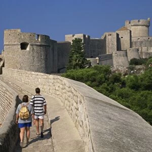 Walking the walls, Dubrovnik, Croatia, Europe