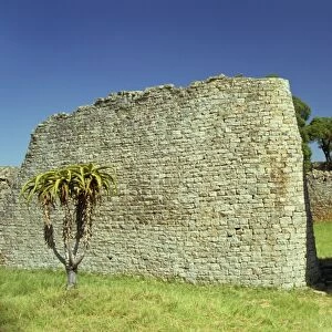 Walls of Great Enclosure, Great Zimbabwe, UNESCO World Heritage Site, Zimbabwe, Africa