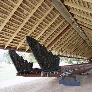 War canoe (Ngatokimatawhaorua in Maori language)