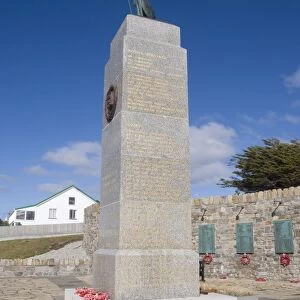 War memorial for Falklands War with Argentina, Port Stanley, Falkland Islands