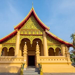 Wat Ong Teu Mahawihan Buddhist temple, Vientiane, Laos, Indochina, Southeast Asia, Asia