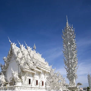 Wat Rong Khun (White Temple), Chiang Rai, Northern Thailand, Thailand, Southeast Asia