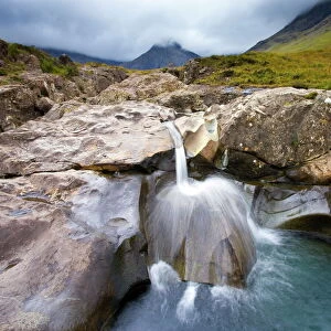 Water cascading over rocks, Fairy Pools, Glenbrittle, Isle of Skye, Highland