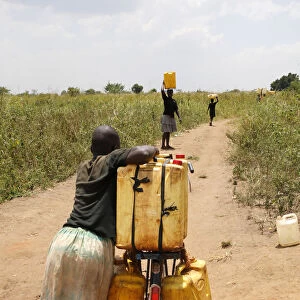 Water chore, Masindi, Uganda, Africa
