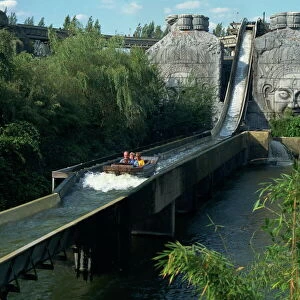 Water slide ride, Chessington World of Adventure, Surrey, England, United Kingdom, Europe