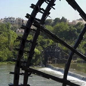 Water wheels on the Orontes River