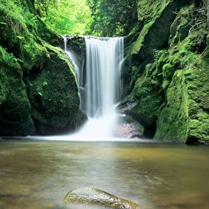 Waterfall Geroldsau, near Baden Baden, Black Forest, Baden Wurttemberg, Germany, Europe