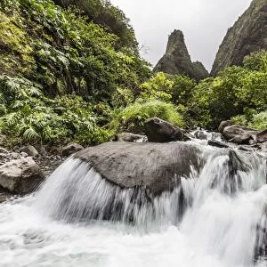 Waterfall in Iao Valley State Park, Maui, Hawaii, United States of America, Pacific