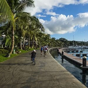 Waterfront of Tahiti, Society Islands, French Polynesia, Pacific