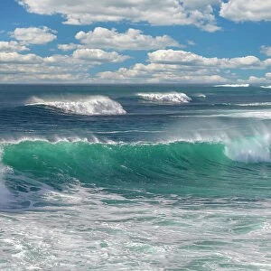 Waves at Playa del Castillo beach, El Cotillo, Fuerteventura, Canary Islands, Spain, Atlantic, Europe