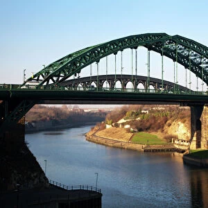 Wearmouth Bridge over the River Wear, Sunderland, Tyne and Wear, England, United Kingdom, Europe