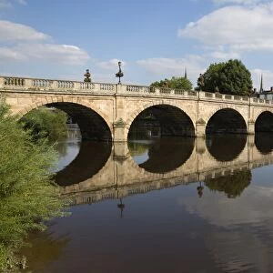 The Welsh Bridge over River Severn, Shrewsbury, Shropshire, England, United Kingdom