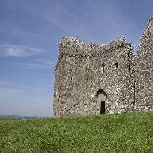 Weobley castle, western face, Gower, West Glamorgan, Wales, United Kingdom, Europe