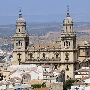 West face of the Cathedral, Jaen, Andalucia, Spain, Europe